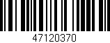 Código de barras (EAN, GTIN, SKU, ISBN): '47120370'