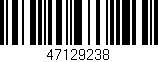 Código de barras (EAN, GTIN, SKU, ISBN): '47129238'