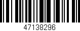 Código de barras (EAN, GTIN, SKU, ISBN): '47138296'