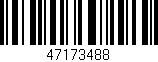 Código de barras (EAN, GTIN, SKU, ISBN): '47173488'