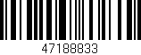 Código de barras (EAN, GTIN, SKU, ISBN): '47188833'