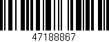 Código de barras (EAN, GTIN, SKU, ISBN): '47188867'