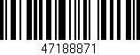 Código de barras (EAN, GTIN, SKU, ISBN): '47188871'