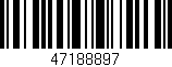 Código de barras (EAN, GTIN, SKU, ISBN): '47188897'