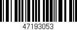 Código de barras (EAN, GTIN, SKU, ISBN): '47193053'