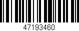 Código de barras (EAN, GTIN, SKU, ISBN): '47193460'