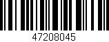 Código de barras (EAN, GTIN, SKU, ISBN): '47208045'