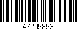 Código de barras (EAN, GTIN, SKU, ISBN): '47209893'