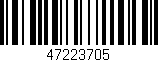 Código de barras (EAN, GTIN, SKU, ISBN): '47223705'