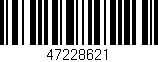 Código de barras (EAN, GTIN, SKU, ISBN): '47228621'