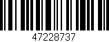 Código de barras (EAN, GTIN, SKU, ISBN): '47228737'