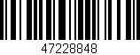 Código de barras (EAN, GTIN, SKU, ISBN): '47228848'