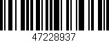 Código de barras (EAN, GTIN, SKU, ISBN): '47228937'