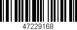 Código de barras (EAN, GTIN, SKU, ISBN): '47229168'