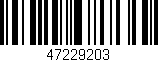 Código de barras (EAN, GTIN, SKU, ISBN): '47229203'