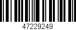Código de barras (EAN, GTIN, SKU, ISBN): '47229249'