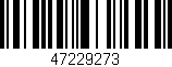 Código de barras (EAN, GTIN, SKU, ISBN): '47229273'