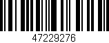 Código de barras (EAN, GTIN, SKU, ISBN): '47229276'