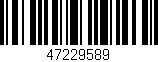 Código de barras (EAN, GTIN, SKU, ISBN): '47229589'