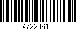 Código de barras (EAN, GTIN, SKU, ISBN): '47229610'