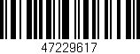 Código de barras (EAN, GTIN, SKU, ISBN): '47229617'