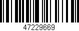 Código de barras (EAN, GTIN, SKU, ISBN): '47229669'