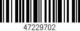 Código de barras (EAN, GTIN, SKU, ISBN): '47229702'