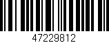 Código de barras (EAN, GTIN, SKU, ISBN): '47229812'