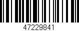 Código de barras (EAN, GTIN, SKU, ISBN): '47229841'
