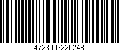 Código de barras (EAN, GTIN, SKU, ISBN): '4723099226248'