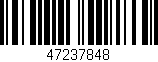 Código de barras (EAN, GTIN, SKU, ISBN): '47237848'