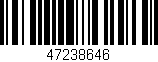 Código de barras (EAN, GTIN, SKU, ISBN): '47238646'