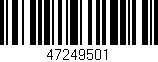 Código de barras (EAN, GTIN, SKU, ISBN): '47249501'