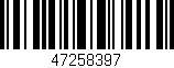 Código de barras (EAN, GTIN, SKU, ISBN): '47258397'