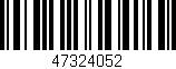 Código de barras (EAN, GTIN, SKU, ISBN): '47324052'