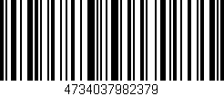 Código de barras (EAN, GTIN, SKU, ISBN): '4734037982379'