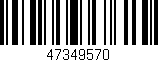 Código de barras (EAN, GTIN, SKU, ISBN): '47349570'