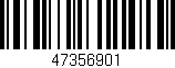 Código de barras (EAN, GTIN, SKU, ISBN): '47356901'