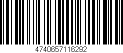 Código de barras (EAN, GTIN, SKU, ISBN): '4740657116292'