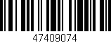 Código de barras (EAN, GTIN, SKU, ISBN): '47409074'