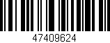 Código de barras (EAN, GTIN, SKU, ISBN): '47409624'