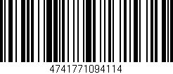 Código de barras (EAN, GTIN, SKU, ISBN): '4741771094114'