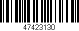 Código de barras (EAN, GTIN, SKU, ISBN): '47423130'