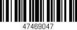 Código de barras (EAN, GTIN, SKU, ISBN): '47469047'