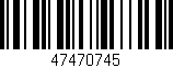 Código de barras (EAN, GTIN, SKU, ISBN): '47470745'