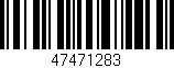 Código de barras (EAN, GTIN, SKU, ISBN): '47471283'