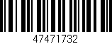 Código de barras (EAN, GTIN, SKU, ISBN): '47471732'