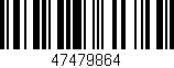 Código de barras (EAN, GTIN, SKU, ISBN): '47479864'