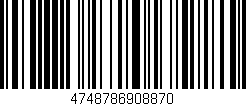 Código de barras (EAN, GTIN, SKU, ISBN): '4748786908870'