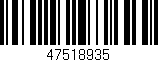 Código de barras (EAN, GTIN, SKU, ISBN): '47518935'